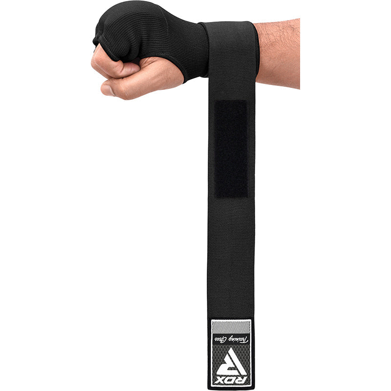 RDX IS Gel Padded Inner Gloves Hook & Loop Wrist Strap for Knuckle Protection OEKO-TEXÂ®Â Standard 100 certified#color_black