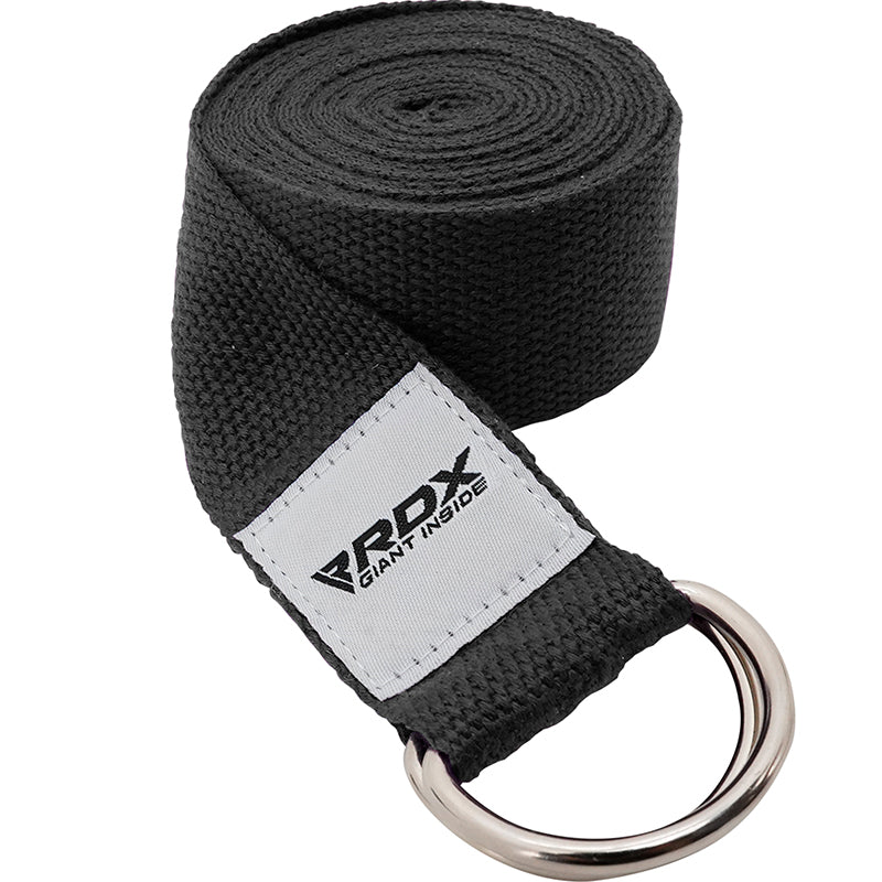 Buy Aprodo Grey Yoga Strap 10 Feet, 1.5 Width 100% Cotton Anti Skid Straps  with Adjustable D-Ring Buckle, Best for Yoga, Body Flexibility & General  Fitness, (Pack of 1 pc) Online at