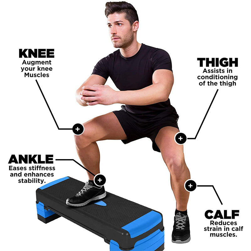 Stepper Workout Exercise Platform Stackable Workout Steps Step Aerobics ...