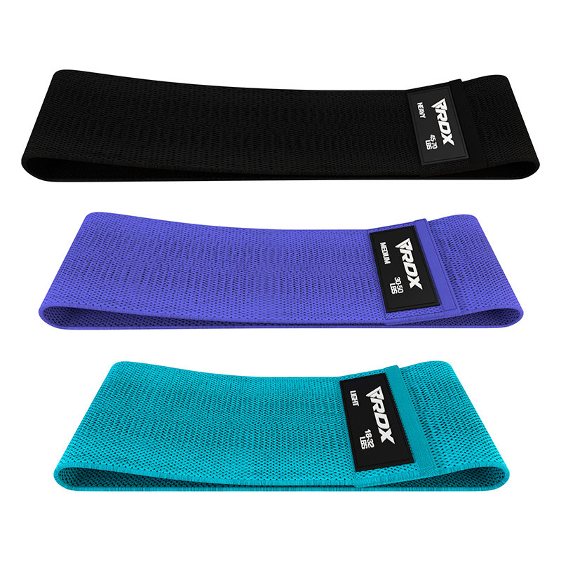RDX CU Heavy-Duty Fabric Resistance Training Bands for Fitness 