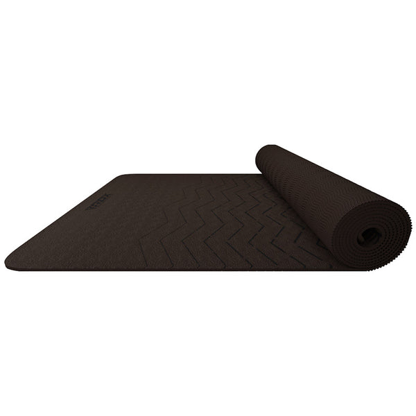 Gaiam Bronze Medallion Yoga Mat, Black/Gold, 4-mm