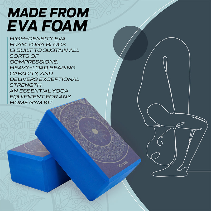 RDX D18 high density EVA foam yoga blocks Non-Slip Brick