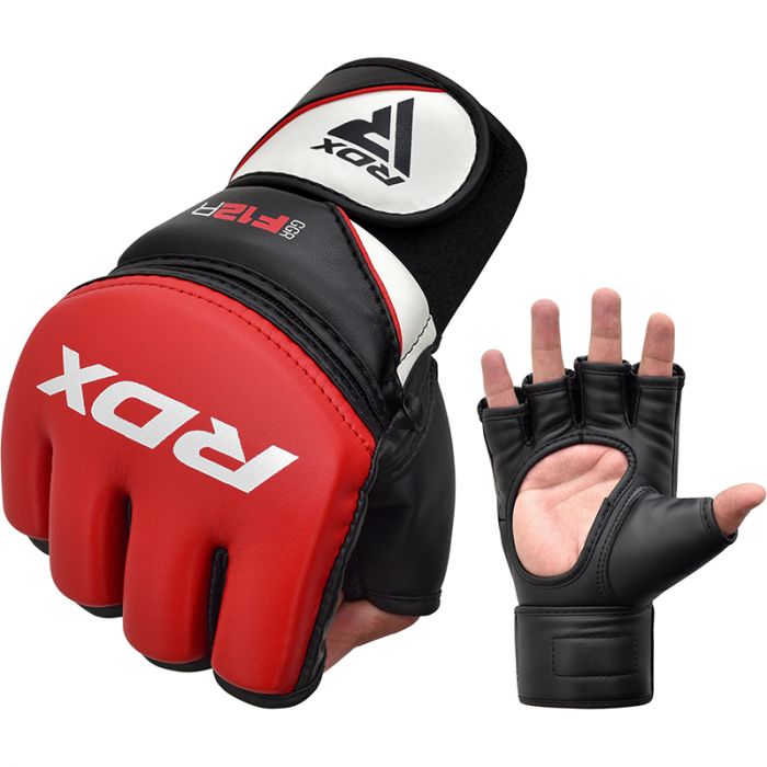RDX F12 MMA Grappling Gloves#color_red