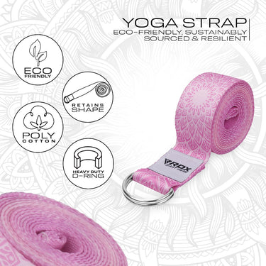 RDX F13 Sangle De Yoga AntidÃƒÂ©rapante En Coton Avec Boucle En D En Acier Inoxydable