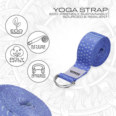 RDX F14 Sangle De Yoga AntidÃƒÂ©rapante En Coton Avec Boucle En D En Acier Inoxydable