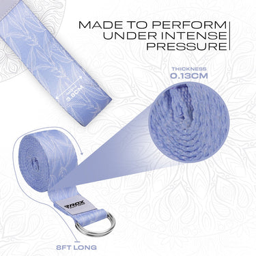 RDX F17 Sangle De Yoga AntidÃ©rapante En Coton Avec Boucle En D En Acier Inoxydable