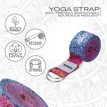 RDX F20 Sangle De Yoga AntidÃƒÂ©rapante En Coton Avec Boucle En D En Acier Inoxydable
