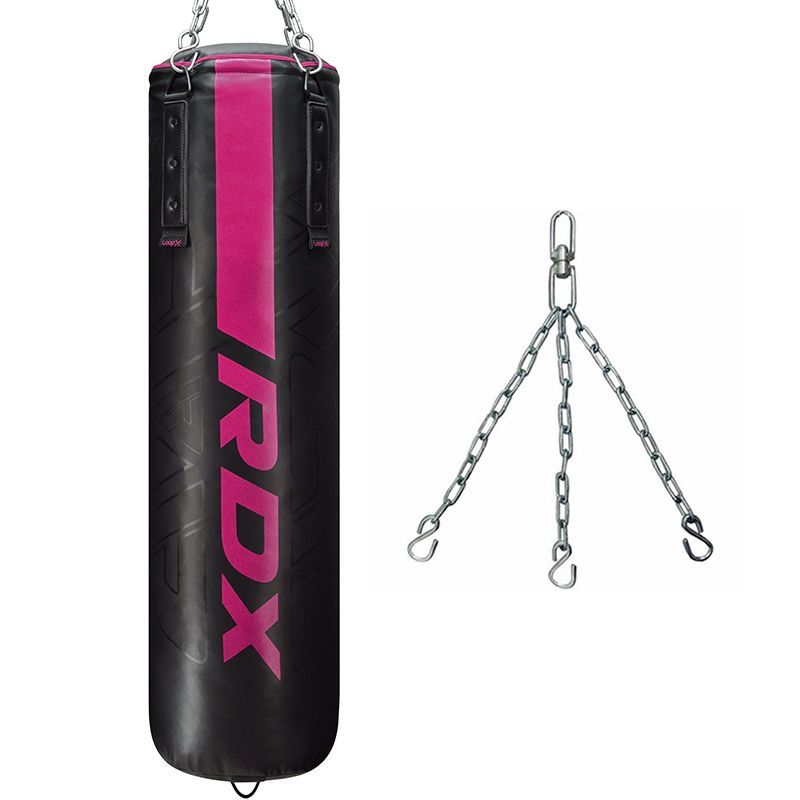 4 Ft Boxing Bag Punching Bag With Gloves Chain Skipping Rope Gripper, Mouth  Guard, Boxing Carrying Bag Pack Of 8