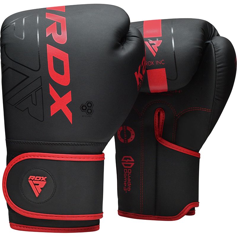 RDX F6 KARA Boxing Gloves & Focus Pads#color_red