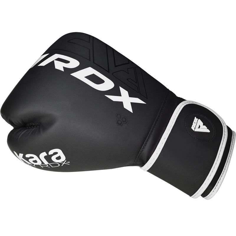 RDX F6 Kids 6oz KARA Boxing Gloves & Focus Pads#color_white