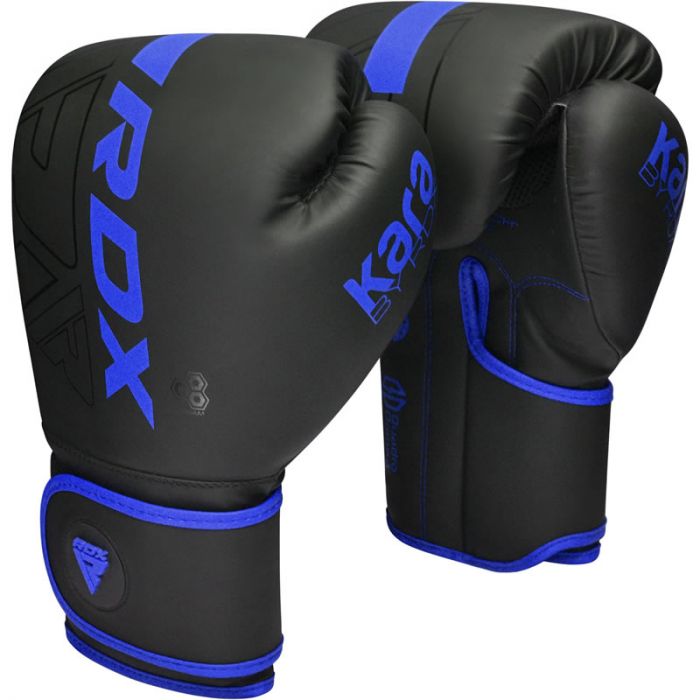RDX F6 Kara Boxing Training Gloves Black#color_blue