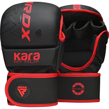 RDX F6 KARA MMA Sparring Gloves#color_red 