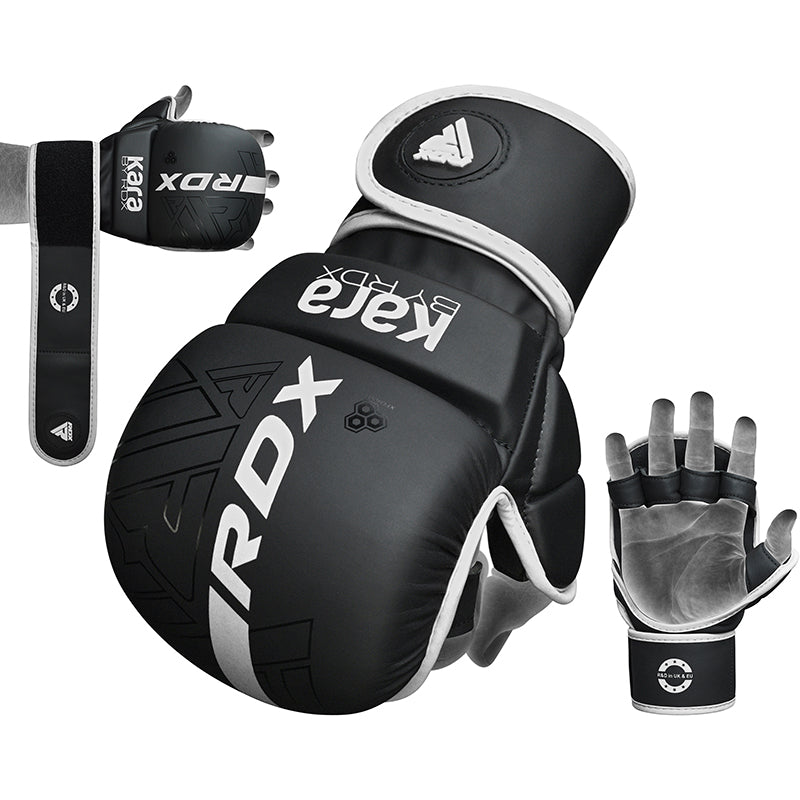 RDX F6 KARA MMA Sparring Gloves#color_white