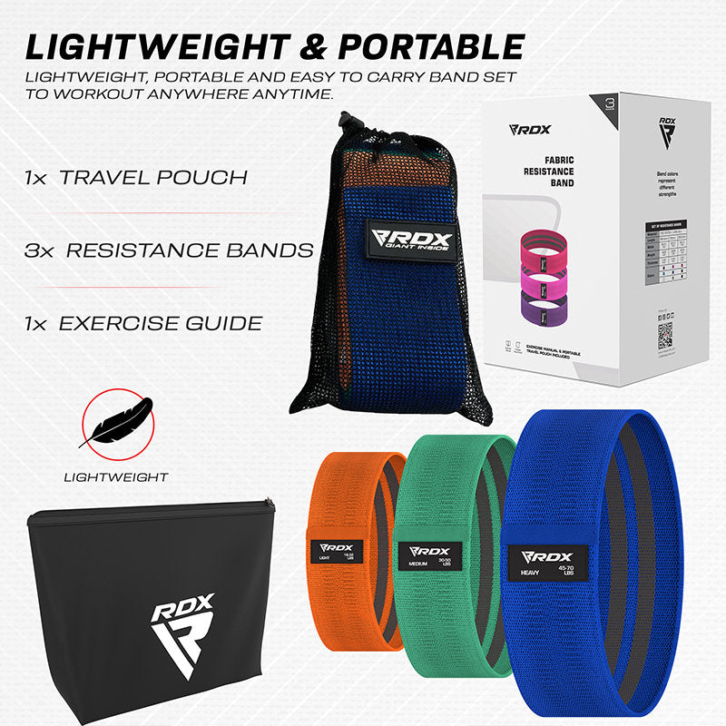 Gym Bands Wholesale Resistance Bands Canada RDX Heavy-Duty Fabric