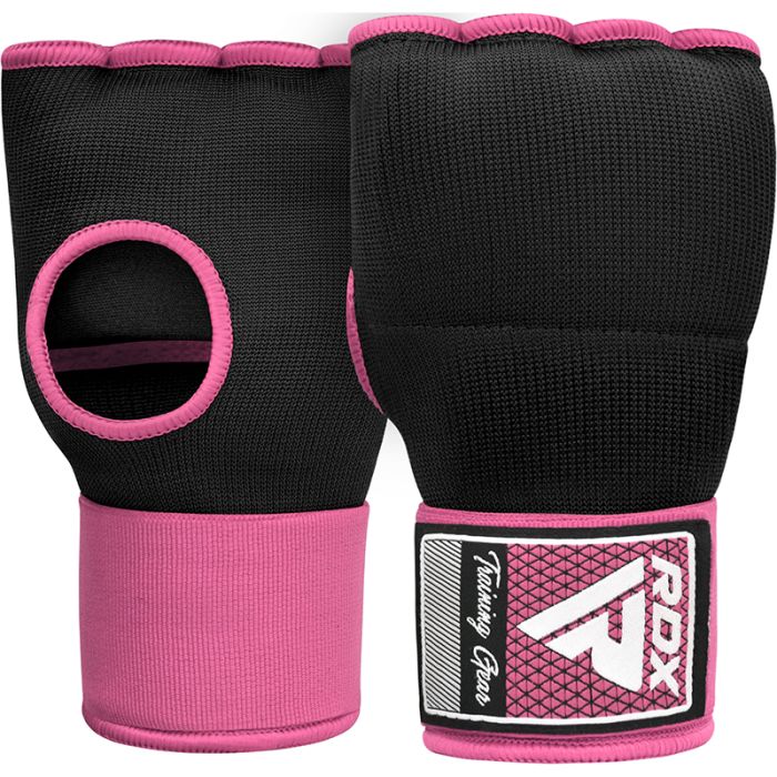 RDX IS Gel Padded Inner Gloves Hook & Loop Wrist Strap for Knuckle Protection OEKO-TEXÂ®Â Standard 100 certified#color_pink
