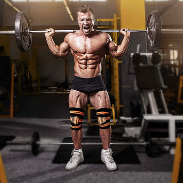 RDX K3 Elasticated Orange Knee Wraps