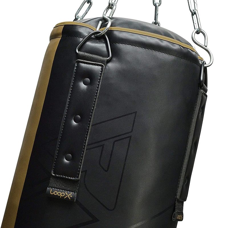 RDX F6 4ft / 5ft 2-in-1 KARA Training Punching Bag Set#color_golden