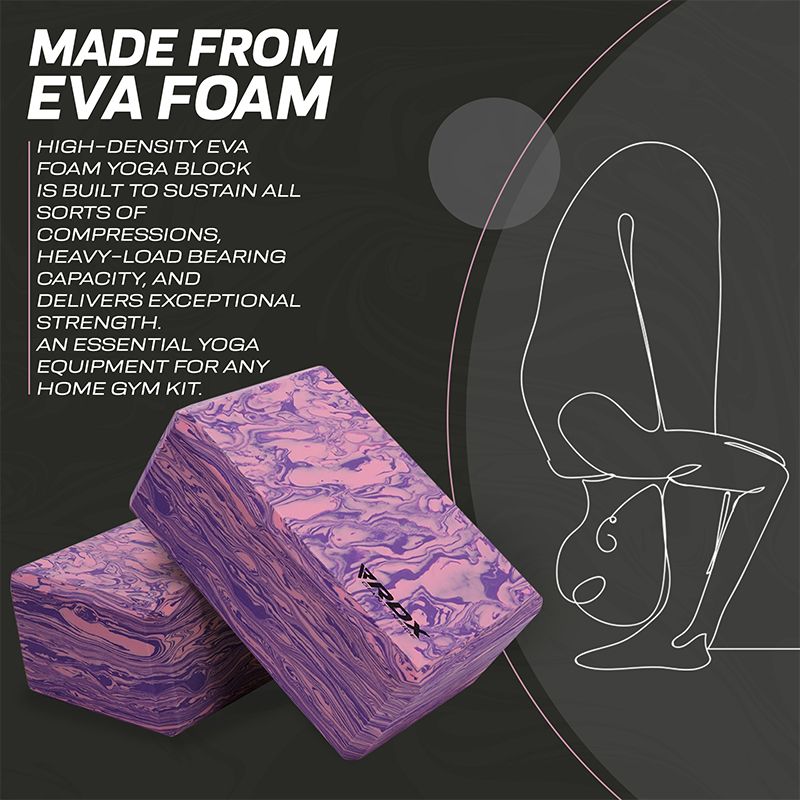 RDX PP EVA Foam High Density Non-Slips Yoga Block