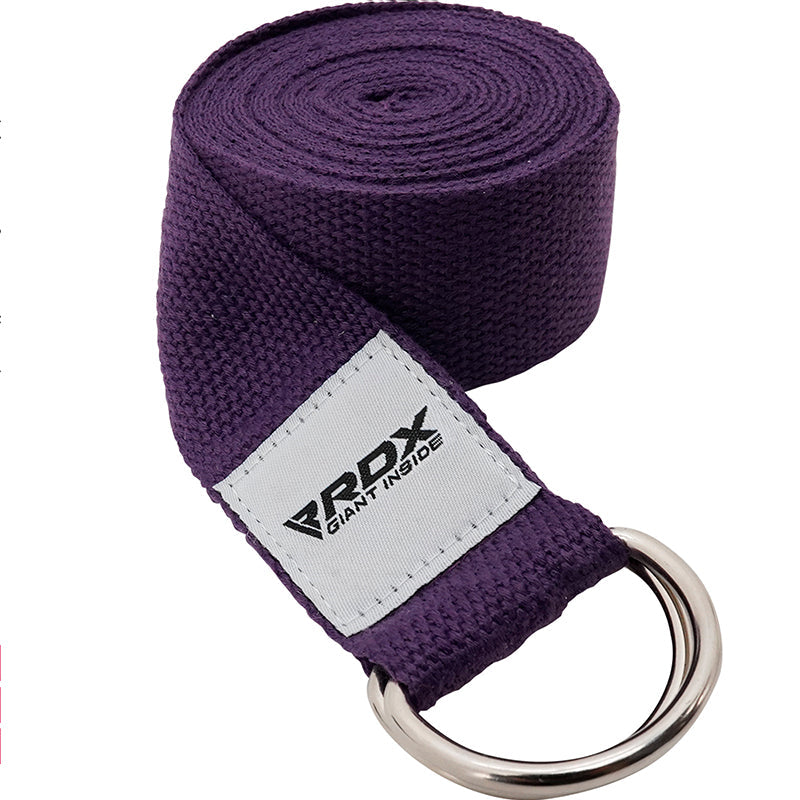 Buy Aprodo Purple Yoga Strap 8 Feet, 1.5 Width 100% Cotton Anti