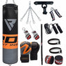 RDX FO Orange 13pc Punching Bag with Boxing Gloves
