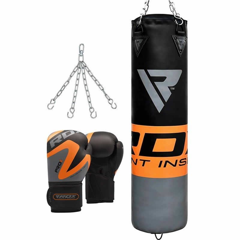 Boxing Gear Punching Bag And Gloves For Sale RDX F12 4ft 5ft 3-in