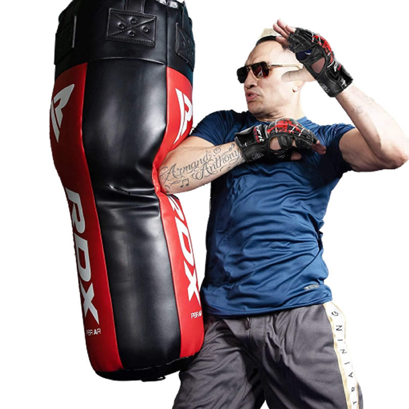 RDX MMA Gloves Grappling Sparring, Maya Hide Leather, Mixed Martial Arts  Kickboxing Muay Thai Training Men Women, Half Finger Adjustable Mitts Wrist  Support Cage Fighting Combat Punching Bag Workout 