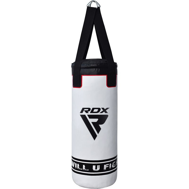 RDX Kids Punching Bag Set, 2FT Unfilled Boxing Bag With Punch Gloves, Green Leather, For Karate & MMA