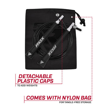 RDX C7 Adjustable Skipping Rope#color_black