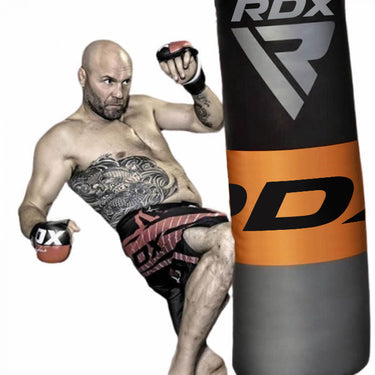RDX F12 4ft/5ft Punch Bag with gloves & wall Bracket