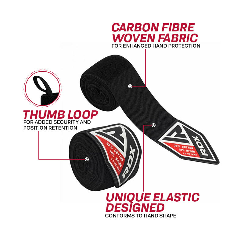 RDX HW Elasticated Hand Wraps – RDX Sports - USA