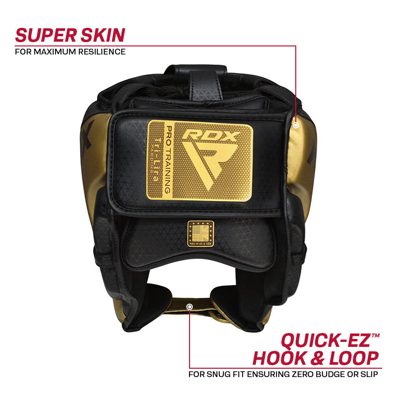 thumbnail image 2 of RDX Boxing Headgear HGR-T1 MMA Muay Thai Protective Helmet Adult Unisex 2 of 4