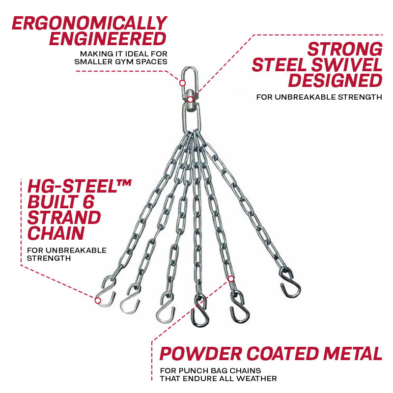 Bag Chain Rigging RDX PC6 PUNCH BAG CHAINS – RDX Sports - USA