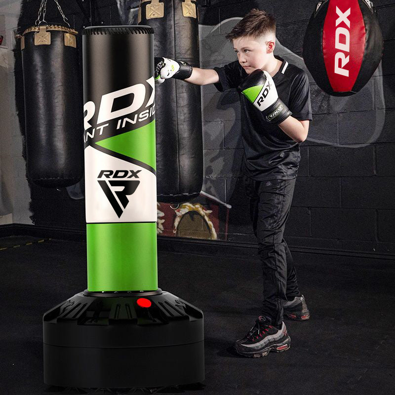 RDX R8 Kids 4ft Free Standing Punch Bag with Gloves for Training & Workout
