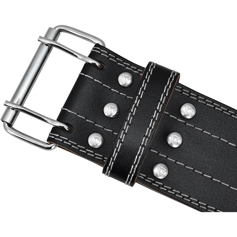 RDX RD1 4â€  Powerlifting Leather Gym Belt#color_white