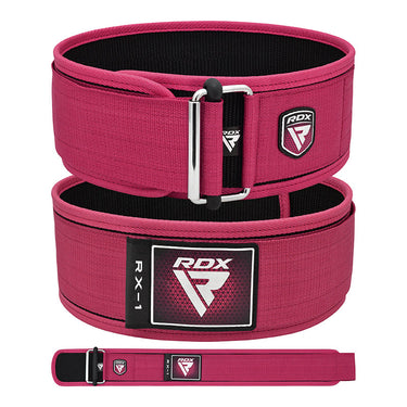 RDX RX1 4â€ Weight Lifting Belt For Women#color_pink