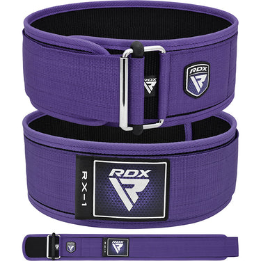 RDX RX1 4â€ Weight Lifting Belt For Women#color_purple