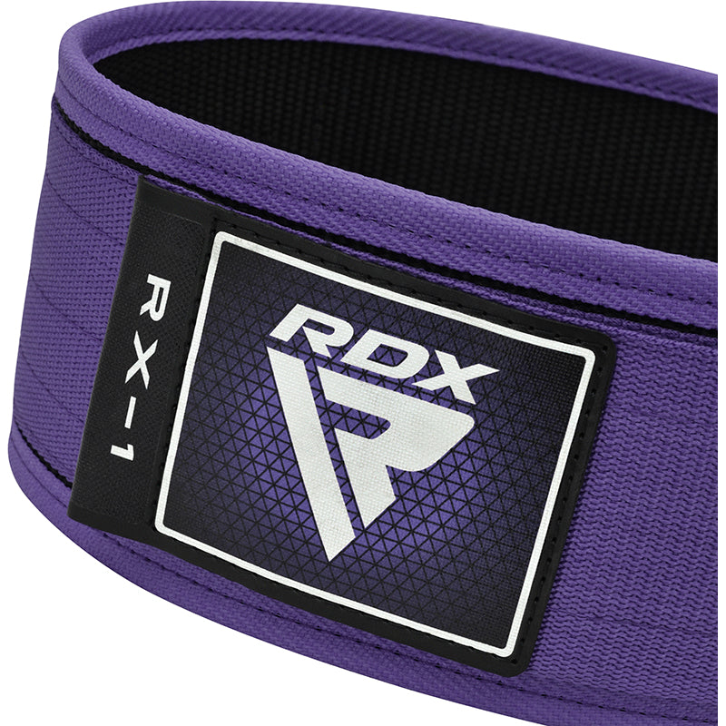 RDX RX1 4â€ Weight Lifting Belt For Women#color_purple
