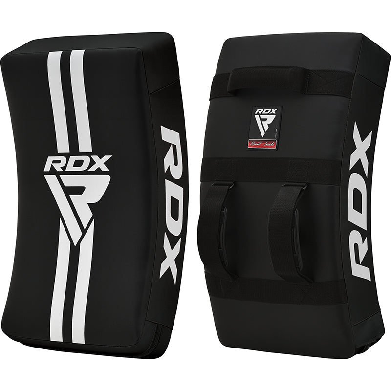 RDX T1 Curved Kick Shield with Nylon Handles  #color_black