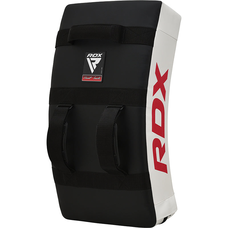 RDX T1 Curved Kick Shield with Nylon Handles  #color_white