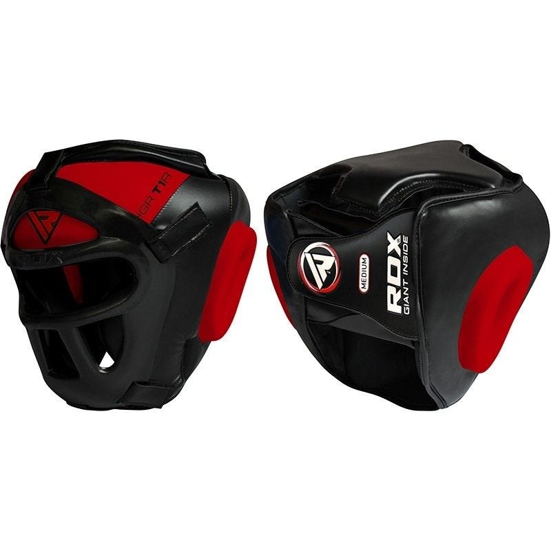 RDX T1 Head Guard With Removable Face Cage#color_red