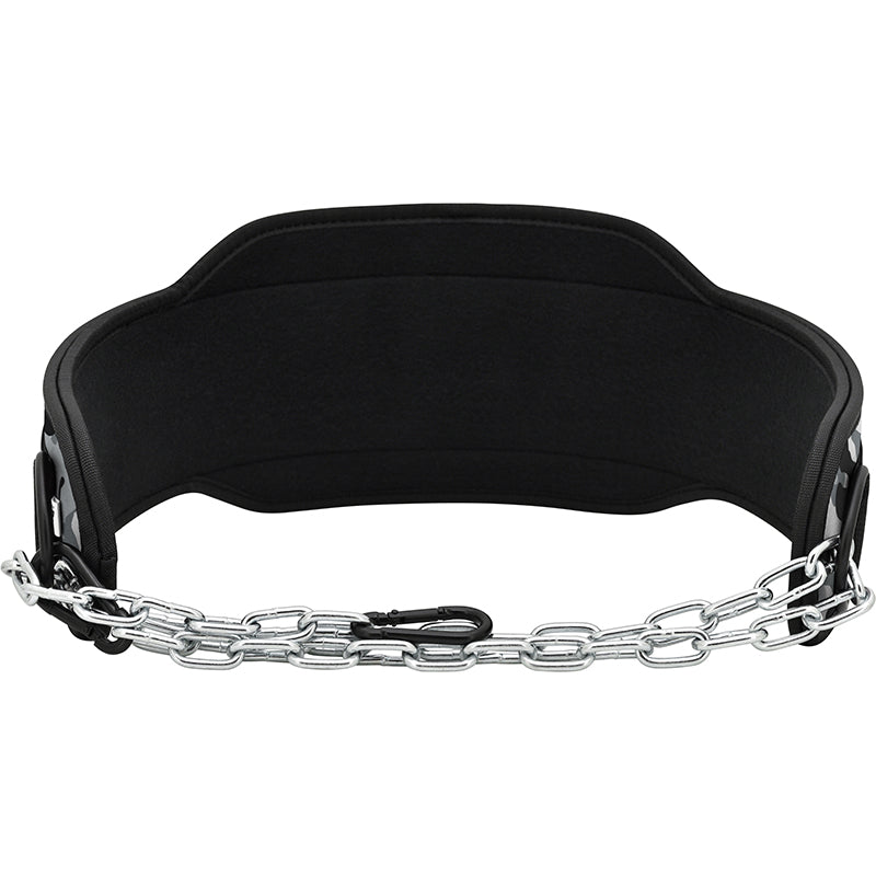 Premium Dip Belt with Chain, Carabiners and Unique Flaps.