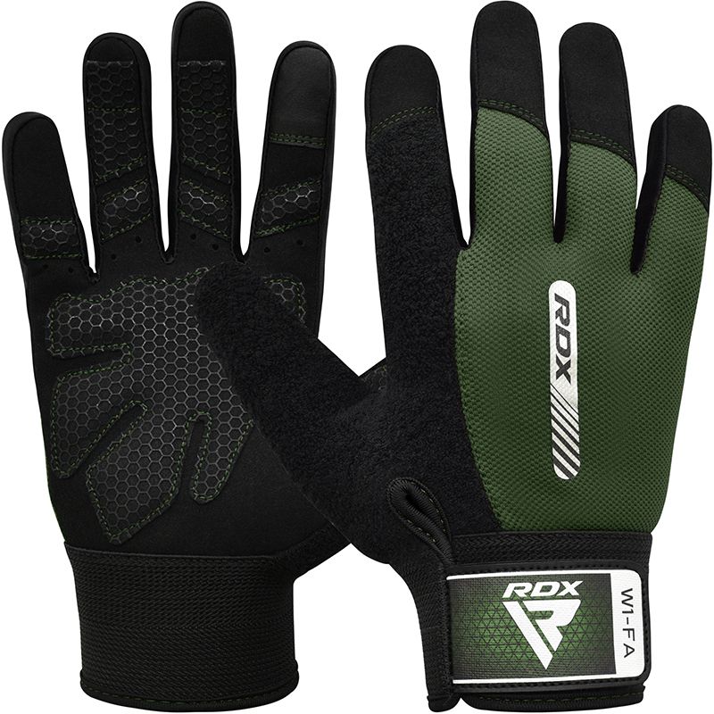 RDX Gants De Musculation L4 - Soutien Poignet 20" | Cuir Suédé Résistant, Powerlifting & Fitness (Noir)