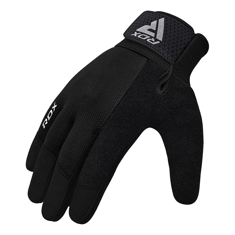 RDX W1F Full Finger Gym Workout Gloves#color_black