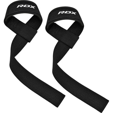 RDX W1 Weight Training Wrist Straps#color_black