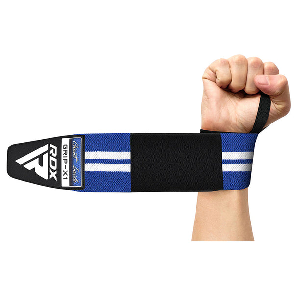 Modvel Adjustable Wrist Wraps For Gym & Lifting – Thick, Breathable Support Straps For Wrist Stability, Comfort & Grip – Ideal For Weight Training, CrossFit & Gym Workouts – Blue/Green (2-Pack
