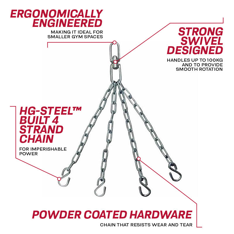 Silver Willage Punching Bag Chain And Hook, Size: 4Feet at Rs 192