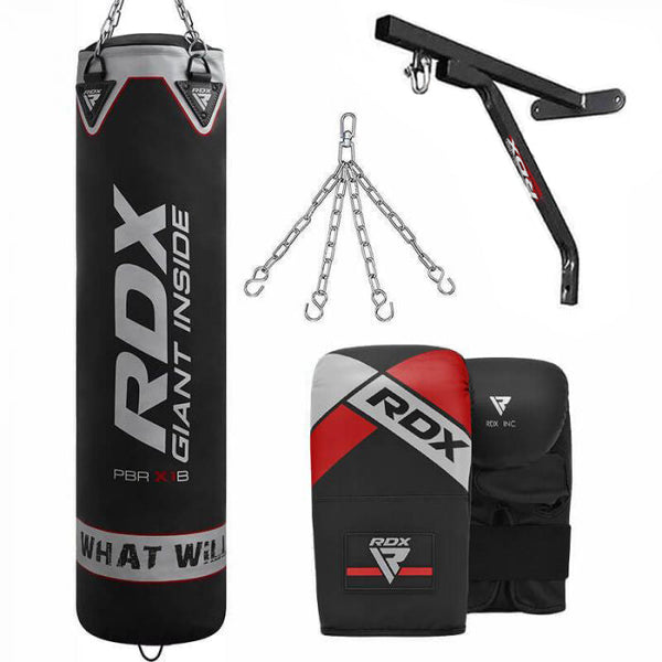 RDX X1 4ft 5ft 4-in-1 Punch Bag with bag gloves wall Bracket