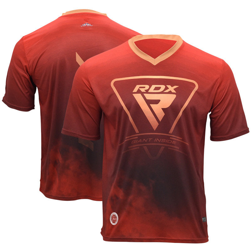 RDX T2 WAKO Approved V-Neck T-Shirts-Red-S