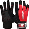 RDX W1 Full Finger Gym Gloves#color_red