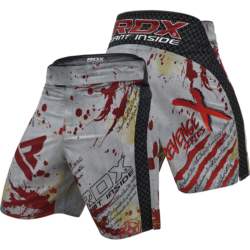 RDX R3 Revenge Series Medium White Polyester MMA Shorts  